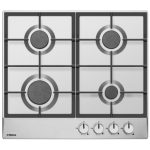 Plita pe gaz Hansa, 60 cm, comenzi frontale, aprindere electrica, gratare fonta,