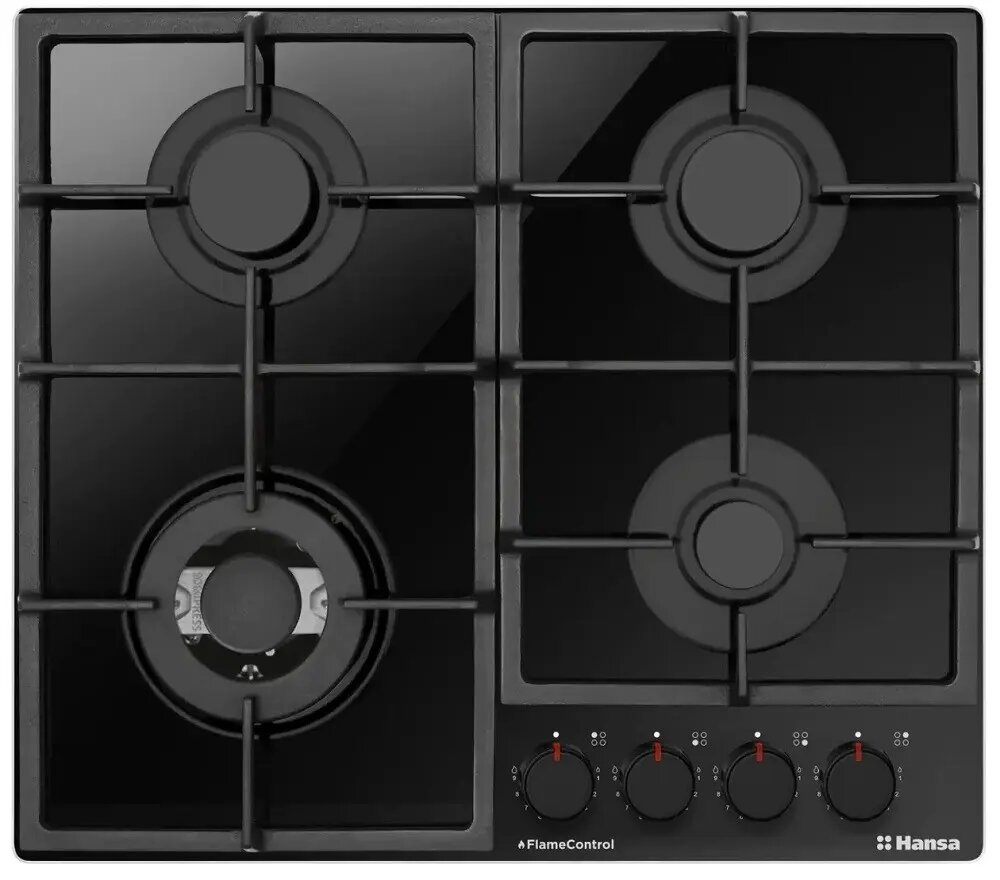 image_-_2024-10-10t170738.228.jpg Plita pe gaz Hansa, gaz pe sticla, 60 cm, comenzi frontale, gratare de fonta - imagine 1