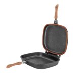 Grill dublu Neoklein DGR36, 36 cm, titan antiaderent, Negru