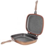 Grill dublu Neoklein DGR36, 36 cm, titan antiaderent, Gold