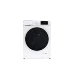 Masina de spalat rufe Daewoo DWD-FV9021-5, 9 kg, motor inverter, 1400 rpm, clasa A-30%, 16 programe, butoane touch, usa dubla neagra, Alb