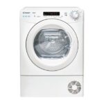 Uscator de rufe Candy CRE H10A2DE-S, Pompa de caldura, EasyCase, Kilo detector, 10 kg, Clasa E, Alb