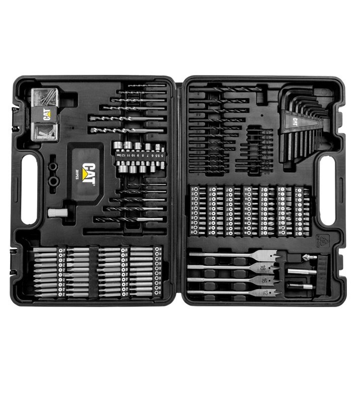 Set 201 bits si accesorii masina de infiletat CAT DA01903, carcasa plastic Set 201 bits si accesorii masina de infiletat CAT DA01903, carcasa plastic - imagine 1