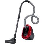 Aspirator cu sac Samsung VC07M25E0WR, 2.5 L, 700 W, Tub telescopic, Accesorii 2 in 1, Rosu