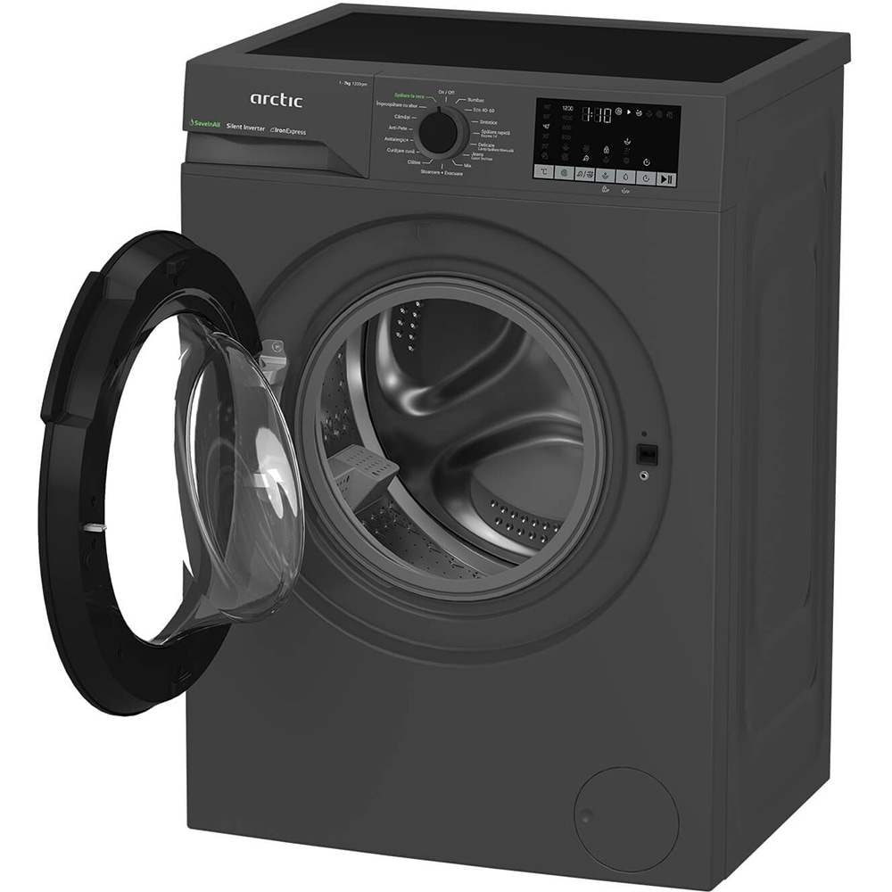 msfaplm2wfsu27211s_3_2341891d.jpg Masina de spalat rufe frontala Arctic APLM2WFSU27211S, 7 kg, 1200 RPM, Motor Silent Inverter, Silver - imagine 1