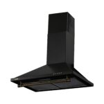 Hota decorativa semineu, 60cm, 1 motor, 1 filtru de aluminiu, lampa led, 400m3,